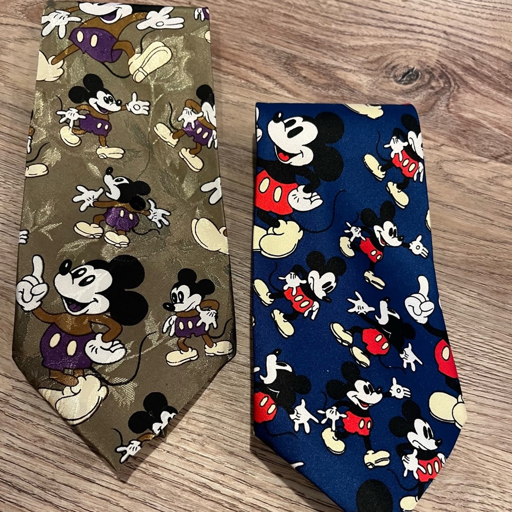 A pair of Mickey Moose Men’s Ties